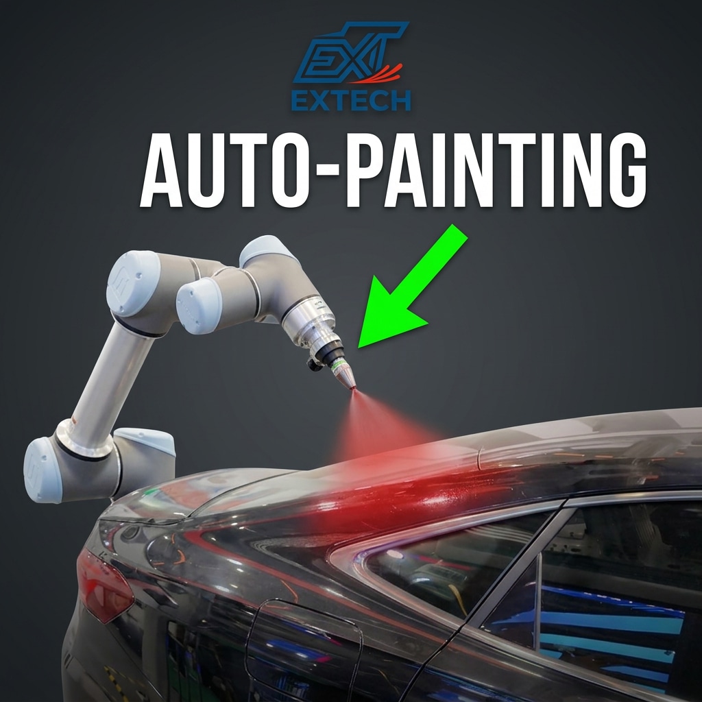 This robot arm can paint cars on its own!