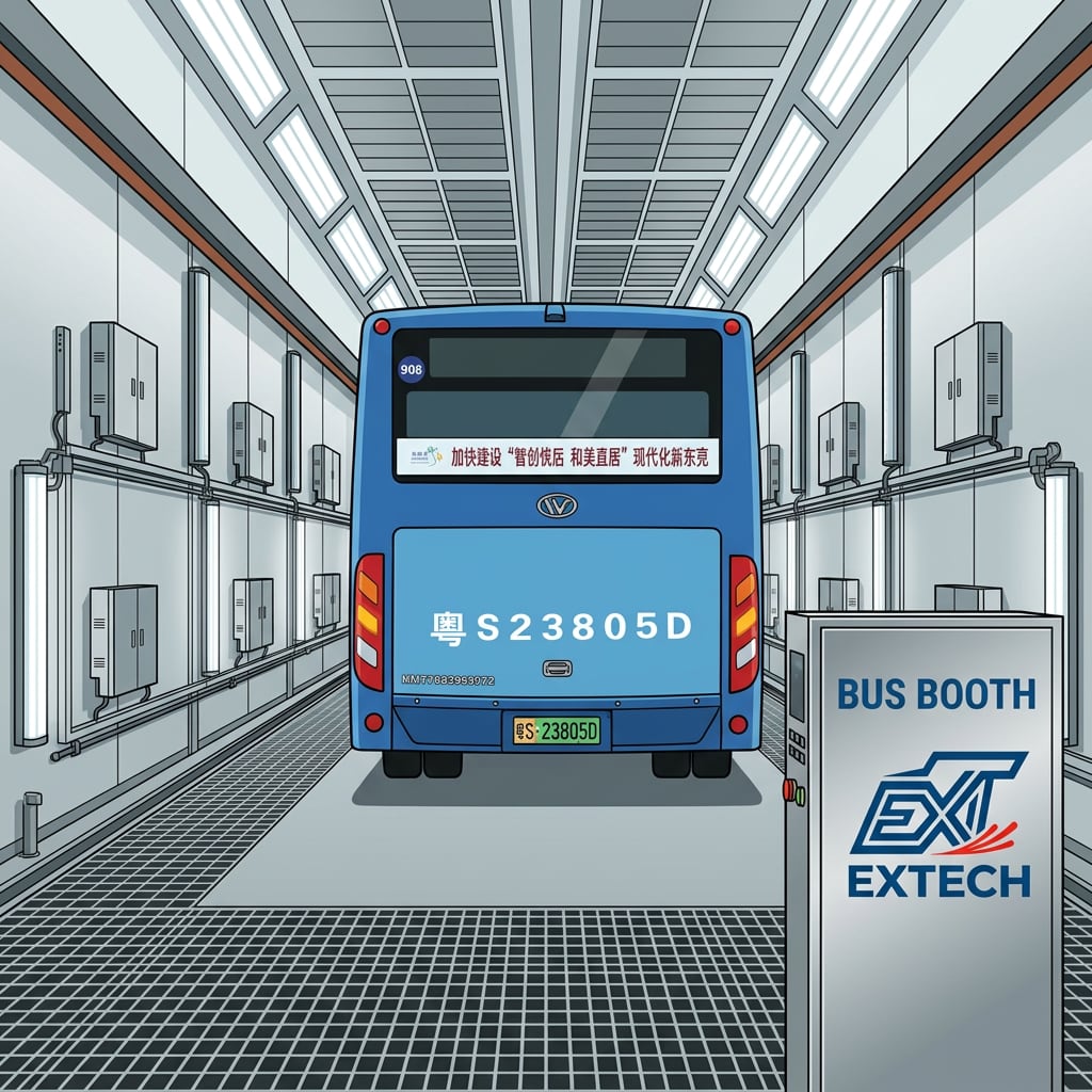 ExTech Solutions: Industrial Bus Spray Booth Tour